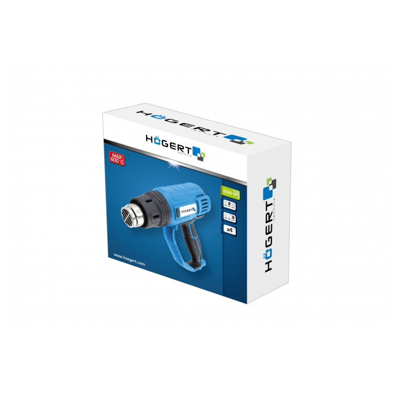 Фен будівельний 2000Вт HOEGERT HT2C550