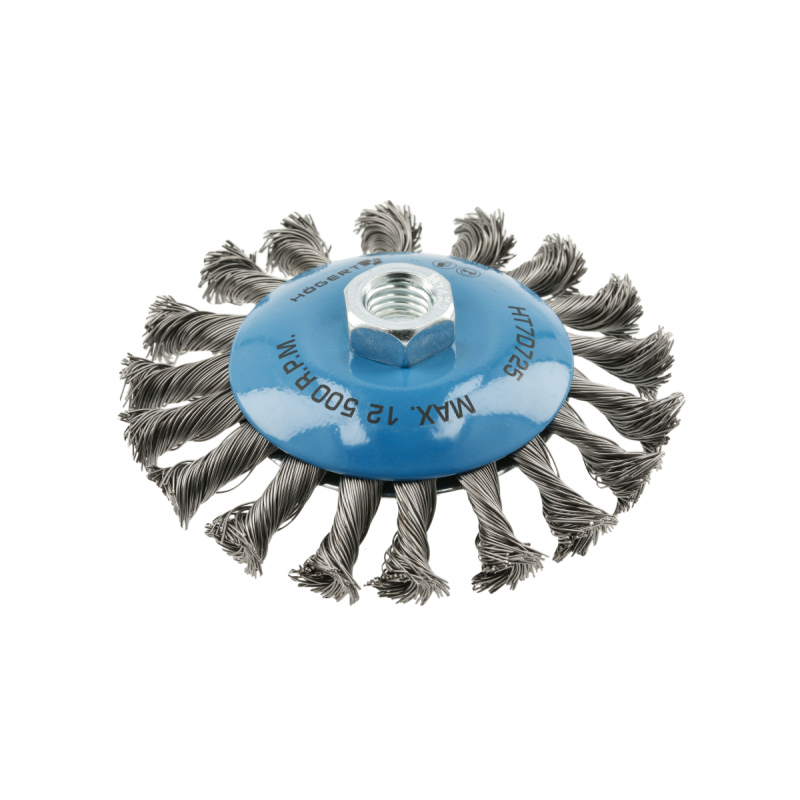 Щітка конусна  М14, 100 мм,  плетений дріт HOEGERT HT7D724