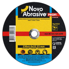 Круг зачисний 14А 230*6,0*22,2 NovoAbrasive PROFI 27