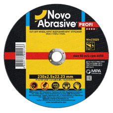 Круг відрізний 14A 230*2,5*22,23 NovoAbrasive PROFI