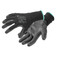 Рукавички захисні EAST black з поліуретановим покриттям HOEGERT HT5K756-W