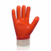 Рукавички з м'яким манжетом ПВХ-червоний PV5003 TRIDENT