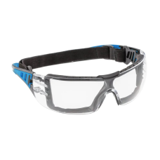 Окуляри захисні LOTZEN прозорі лінзи, оправа синя  HOEGERT HT5K010