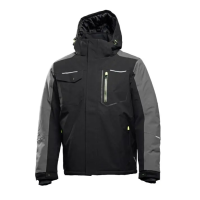 Куртка утеплена AMOS з капюшоном чорний HOEGERT HT5K923