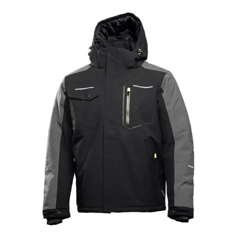 Куртка утеплена AMOS з капюшоном чорний HOEGERT HT5K923