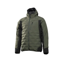 Куртка утеплена PAUL з капюшоном оливкова HOEGERT HT5K924