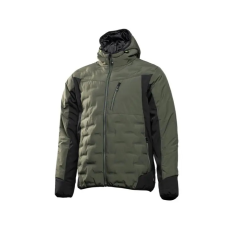 Куртка утеплена PAUL з капюшоном оливкова HOEGERT HT5K924
