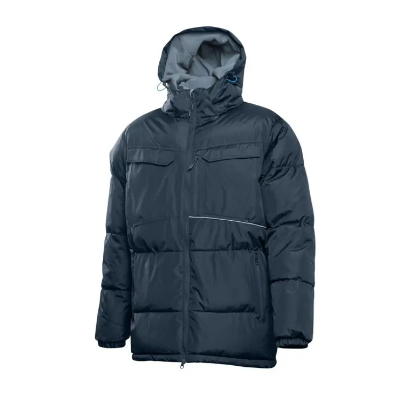 Куртка утеплена LEON з капюшоном темно-синій HOEGERT HT5K926