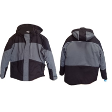 Куртка УТЕПЛЕНА "Хамелеон" чорна/темно-сірий