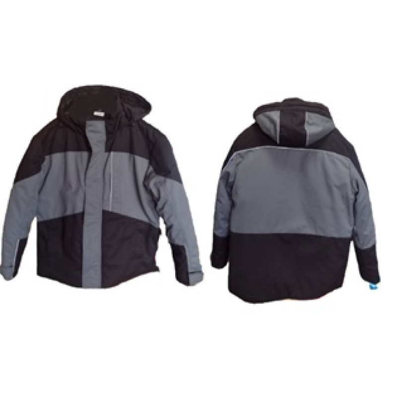 Куртка УТЕПЛЕНА "Хамелеон" чорна/темно-сірий