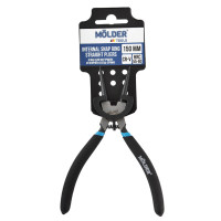 Кліщі для -ВНУТРІШНІХ- стопорних кілець, -ПРЯМІ- MOLDER 150мм Cr-V, HRC 55-60 поліровані MT46015