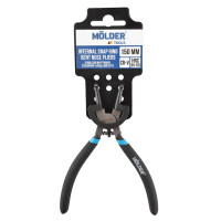 Кліщі для -ВНУТРІШНІХ- стопорних кілець, -ВИГНУТІ- MOLDER 150мм Cr-V, HRC 55-60 поліровані MT46315