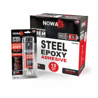 Клей епоксидний двокомпонентний, сталевого кольору STEEL EPOXY ADHESIVE NOWAX NX49409 Клей епоксидний двокомпонентний, сталевого кольору STEEL EPOXY ADHESIVE NOWAX NX49409