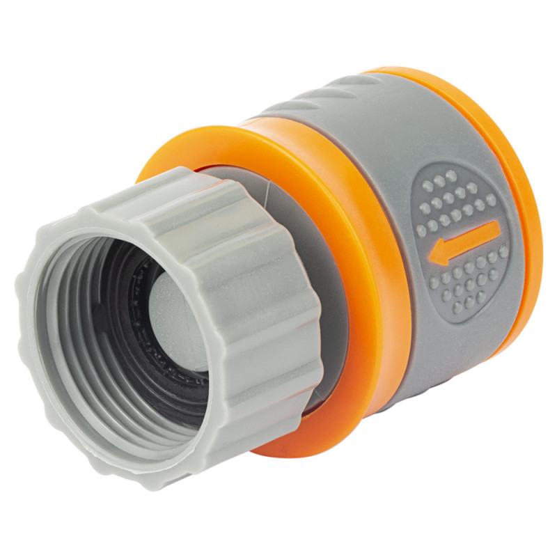 Конектор 1/2" швидкоз'ємний на кран з/р 3/4" (ABS+TPR) (5015584) Конектор 1/2" швидкоз'ємний на кран з/р 3/4" (ABS+TPR) (5015584)