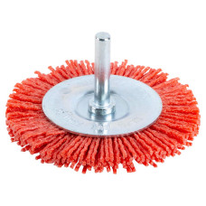 Щітка дротяна дископодібна ø75мм хвостовик ø6мм SIGMA (нейлонова) (9013271)