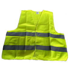 Жилет сигнал. ЖОВТИЙ БІОРЕСУРС світ. пов. смужкою (нейлон)