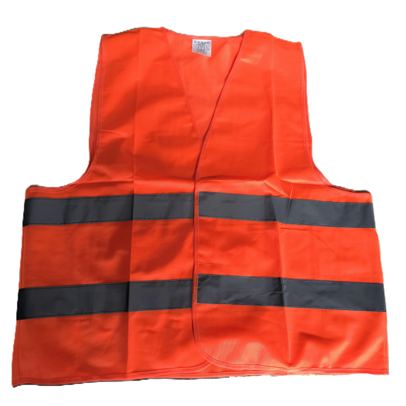 Жилет сигнал. ПОМАРАНЧ БІОРЕСУРС світ. пов. смужкою (нейлон)