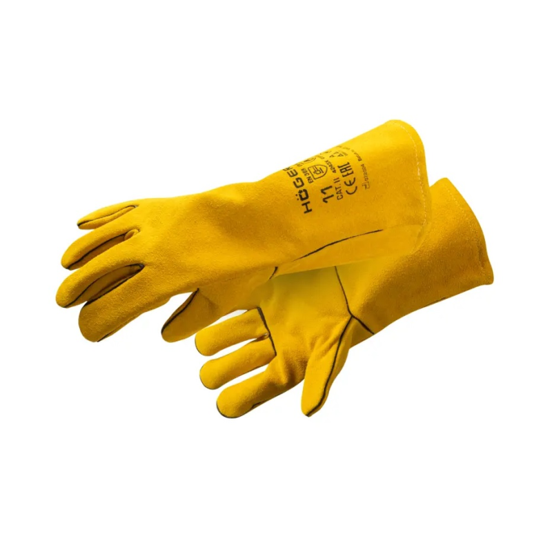 Рукавички зварювальні шкіряні KANDEL жовті MIG MAG HOEGERT HT5K736 Рукавички зварювальні шкіряні KANDEL жовті MIG MAG HOEGERT HT5K736