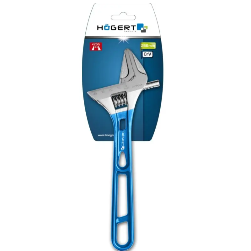 Ключ розвідний облегшений  256мм  HOEGERT HT1P564