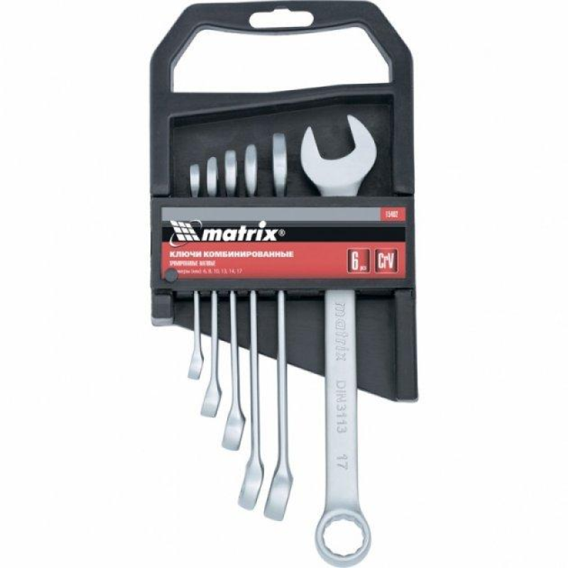 Набір ключів комбінованих, CrV, матовий хром //MTX Набір ключів комбінованих, CrV, матовий хром //MTX