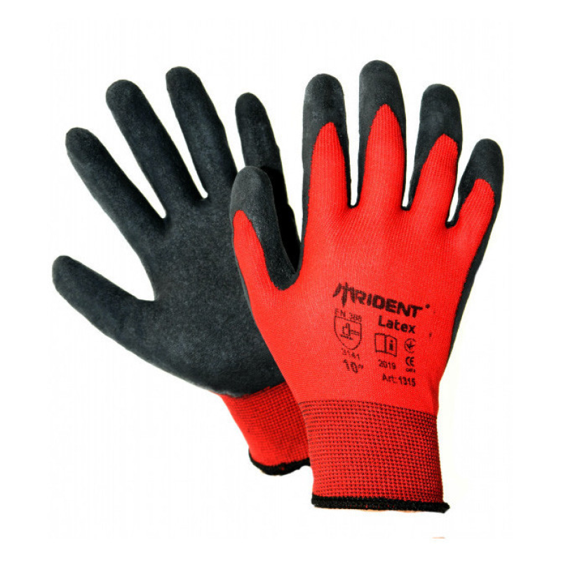 Рукавички поліестерові покриті латексом // Trident Рукавички поліестерові покриті латексом // Trident