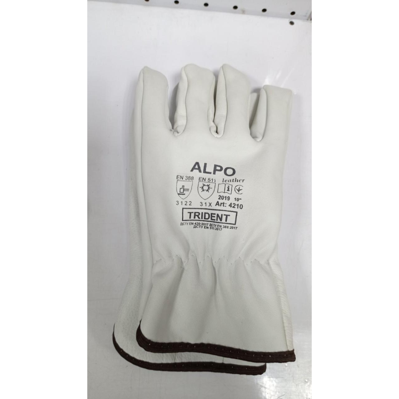 Рукавички шкіряні на флісовій підкладці // TRIDENT ALPO Рукавички шкіряні на флісовій підкладці // TRIDENT ALPO