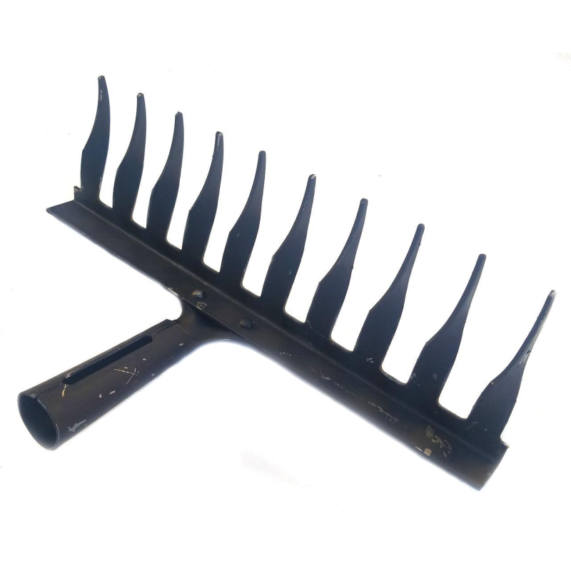 Граблі металеві виті 12зубів молоткова емаль