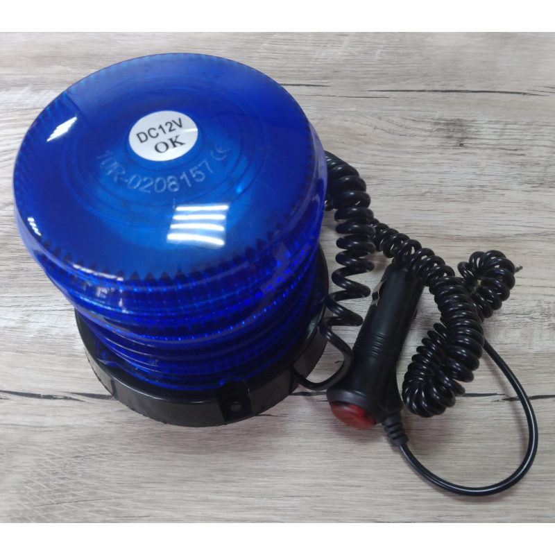 Проблисковий маячок синій 122.5х92.3х111.5 12v 36 LED