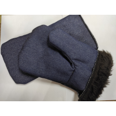 Рукавиці утеплені джинсові