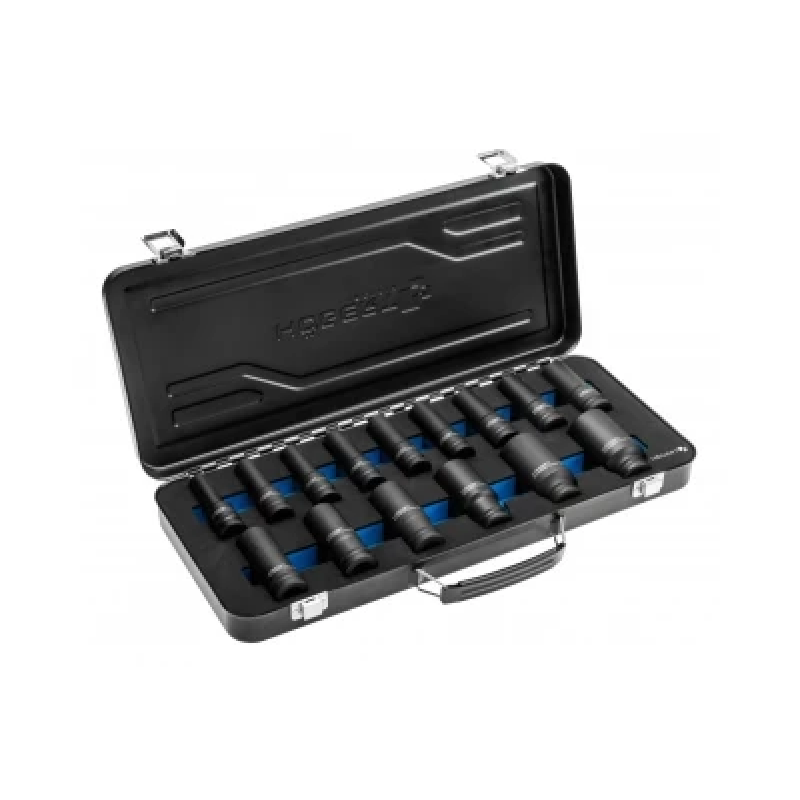 Набір торцевих ударних головок 1/2“, 15шт., CrMo, довгі  HOEGERT HT4R049