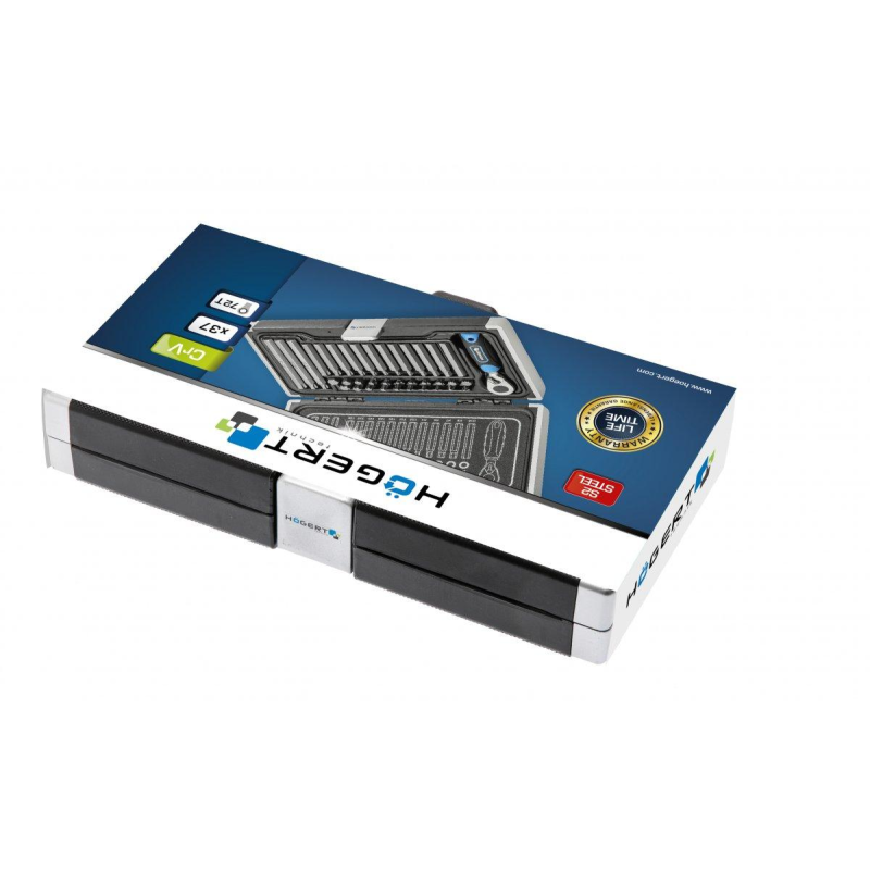 Набір викруток з тріскачкою, 37шт HOEGERT HT1R466