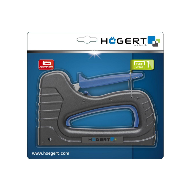 Степлер будівельний для скоб та цвяхів тип J  HOEGERT HT2C004