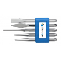 Набір зубил і керн  5шт,  CrV  HOEGERT HT3B713
