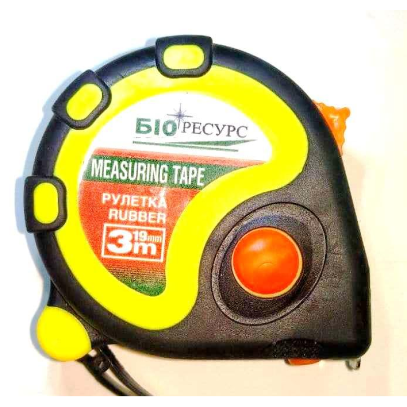 Рулетка з фіксатором прогумований Корпус // Біоресурс Рулетка з фіксатором прогумований Корпус // Біоресурс