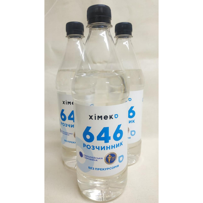 Розчинник 646 (б/п) 1л (0,685 кг) Розчинник 646 (б/п) 1л (0,685 кг)