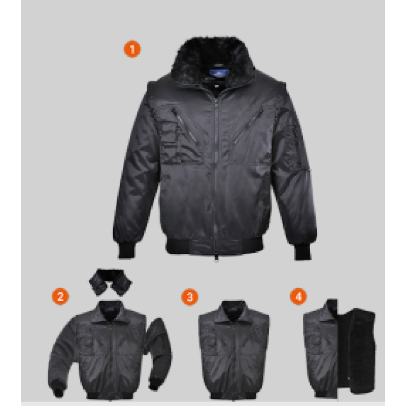 Куртка, зимова, знімні рукави Pilot // Portwest PJ10 L Куртка, зимова, знімні рукави Pilot // Portwest PJ10 L