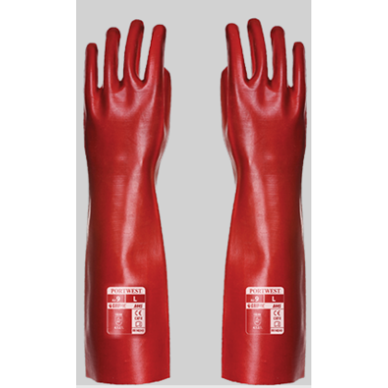 Рукавиці покриті ПВХ 45см - A445 - PORTWEST XXL Рукавиці покриті ПВХ 45см - A445 - PORTWEST XXL