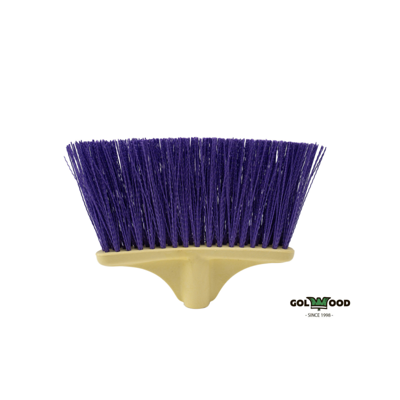 Мітла для вулиці MINI 24 см з металевим черенком L-1200 з різьбою