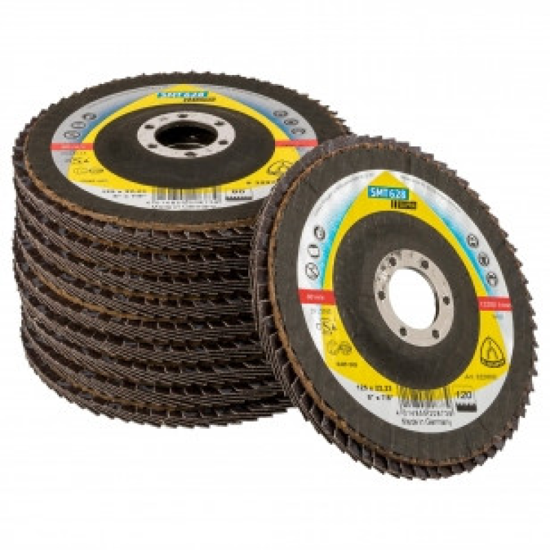Круг пелюстковий тарілчастий для сталі і неіржавіючої сталі SMT 628 Supra 125 x 22,23 мм Р40 Klingspor Круг пелюстковий тарілчастий для сталі і неіржавіючої сталі SMT 628 Supra 125 x 22,23 мм Р40 Klingspor