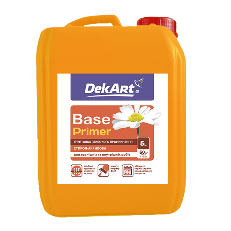 Грунтовка ВДА глибокого проникнення "Base" TM Dekart 10л