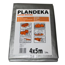 Тент PE TENEXIM SUPER MOCNY 160г/м2 р. 4х5м ±5%, армований з люверсами